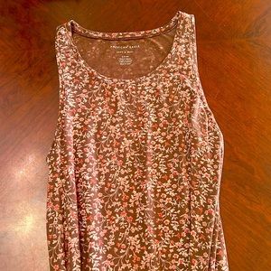 Brown floral Tank